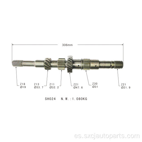 oem9071586 eje de engranaje de transmisión de autopartes para la vela 1.4